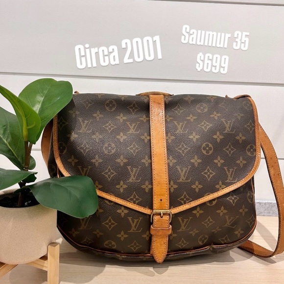 Louis Vuitton Handbags - Louis Vuitton Saumur 35 in Brown Monogram - Vintage Crossbody
